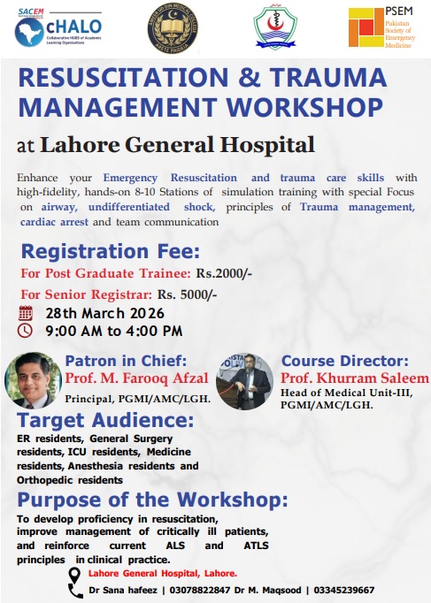 Resuscitation and Trauma Management Workshop